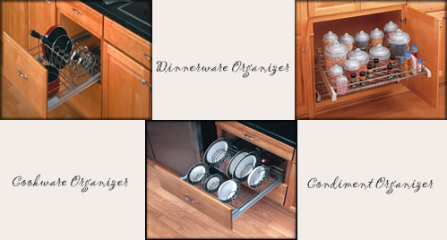 Cookware, Dinnerware & Condiment Organizers